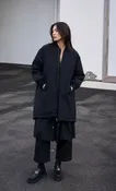 2 Pocket Long Bomber Jacket