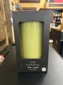 Bidk  Large 3 Wick LED Candle 6 x 9.8
