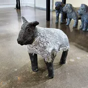 Ceramic Sheep Sculptures by Mark Chatterley