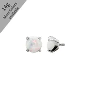 14g Internally Threaded Prong Set Opal End