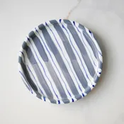 Simple Striped Ceramic Plate — Chandler's Kitchens