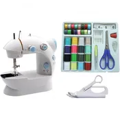 Portable sewing machine with sewing kit and electric scissors LSS-202 Combo