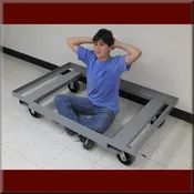 Cart Model <span style="color: #9900ff"><strong>MC-102P-LOW</strong></span> <br> – Low Frame Cart with Forklift Guides