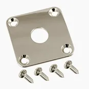 Allparts AP-0633-001 Les Paul Jack Plate - Nickel