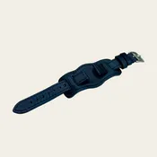 Aviator Bund Strap | Horween Dublin Leather | Cobalt Blue