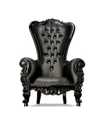 Black Throne Chair - Adult — Karley's Rentals