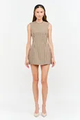 Clementine Dress: Brown Gingham
