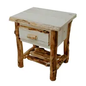 Aspen Slab 1 Drawer Nightstand