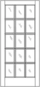 All Glass True Divided Lite French Door