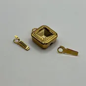 Almost Instant 13MM Clasp Square Box - Gold Plated