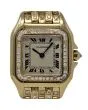 Cartier Panthere Yellow Gold DIAMOND BEZEL White Roman 866911 2YRWARRANTY #I3203
