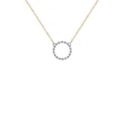 Diamond Circle Pendant 14k