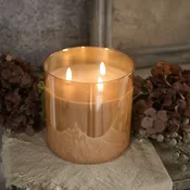 6” 3-Wick 3D Flame Candle
