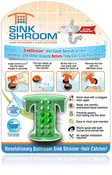 SinkShroom® (Green) The Hair Catcher That Prevents Clogged Bathroom Sink Drains