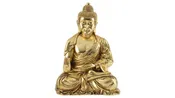 48" Gold Leaf Zen Figurine – Majestic Eastern Style Home Decor