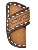 3D KNIFE SHEATH ROUGHOUT BOOT STITCH BROWN