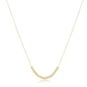 16" Necklace Gold - Beaded Bliss Small Gold