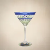 Barcelona Blue Martini   Set of 2