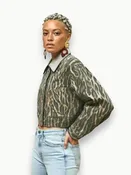 AFRM Wrenley Camo Leopard Jacket