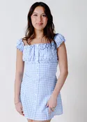 Sunny Days Gingham Mini Dress