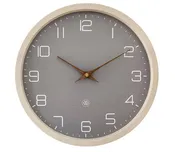 12" NeXtime 'ECO' Paper & Bioplastic Beige Wall Clock