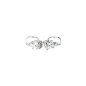 0.50ct Lab Grown Round Diamond Solitaire Stud Earrings in 14kt White Gold with Screw-On Backs