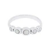 10511<br>ring 5 circles MOTHER OF PEARL  .925