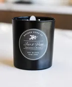 Fire &amp; Pine 12oz Black Candle