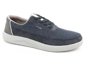 Adyro Men's Cosmo Cork Footbed Canvas No-Tie Sneakers