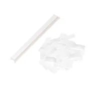 1" x 10" "CleanFree" Tissue Rectangle Confetti Sleeve: White