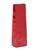 12-16 oz Bright Red Side Gusseted Bag w/ Valve