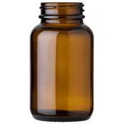 120 cc Amber Glass Round Packer Bottle 38-400 Neck Finish