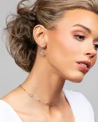 Perry CZ Crystal Drop Earrings