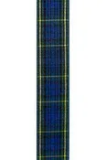 Blue Plaid Ribbon to Wrap Invitations