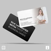 Silk Laminated Business Cards with Spot UV