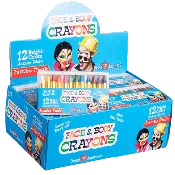 12 Face Paint Crayons - Full Case