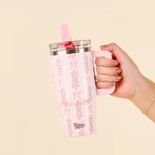 20 oz Lifestyle Flip Straw Tumbler-Oh So Fancy Pink