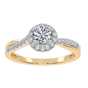 10K 0.50CT  Lab Grown Promise Ring