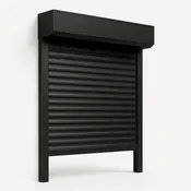 Motorized Security Shutter — 38mm Remote, Black