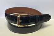 Alligator Belly Navy Blue Classic 1.25″ Belt