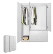 Alta Wardrobe Armoire Package – 3 Doors and 2 Drawers with Left-Opening Design