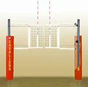 Complete Indoor Aluminum Volleyball System (No Sockets)