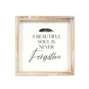 12079 - 8x8 wood frame sign (FORGOTTEN)  Sympathy Gift