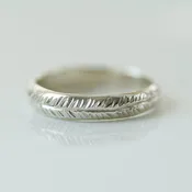 Fern Silver ring