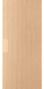 Aria - Interior White Oak Fluted Flush Door with Vertical Grooves and Vertical Grain (engineered) (supplied unfinished)