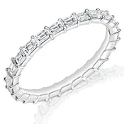 East-West Baguette Diamond Eternity Ring