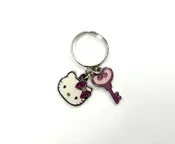 2011 Hello Kitty Pink Key Ring Sanrio Adjustable Fairy KT Series Charm Rare