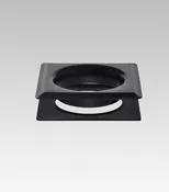 1-1/2″ (#12) Square Style Curtain Grommets & Washers – Black Painted – 100 Sets Box