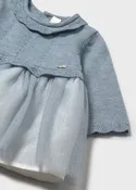Mayoral Baby Girls’ Bluebelle Shimmer Knit Dress 2815