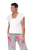 Daley Womens Short Sleeve Pullover in White